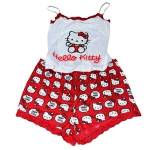 Hello Kitty Pajamas Matching Set NWT